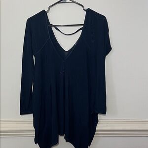Club Monaco Black V-Neck Tunic
